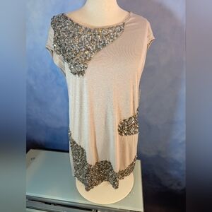 New With Tags Alice + Olivia Silky Sequin Top